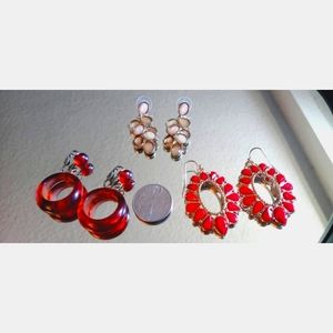 3 Pair Post Earrings